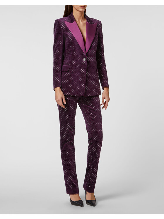 PHILIPP PLEIN PHILIPP PLEIN Sako 3533 Fialová Loose Fit
