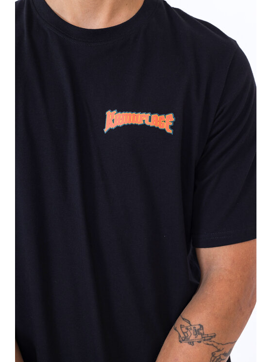 Kamuflage Kamuflage T-Shirt Wet Treasure Czarny Relaxed Fit