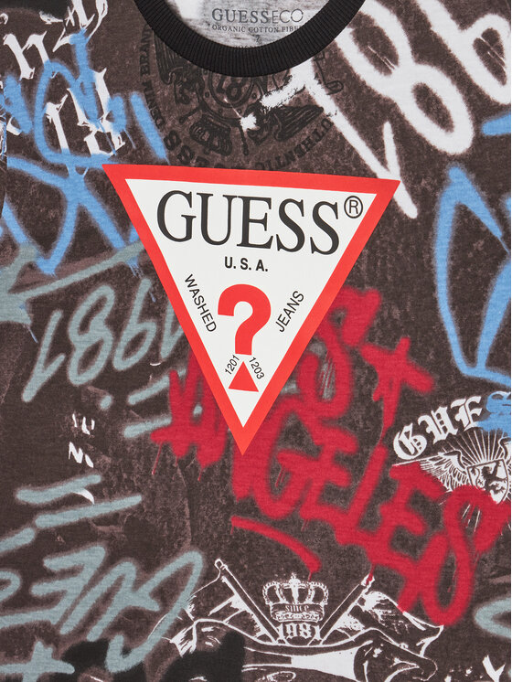 Guess Guess Футболка L5RI05 K8HM4 Кольоровий Regular Fit