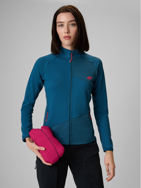 4F 4F Kamizelka TREKKING Różowy Slim Fit