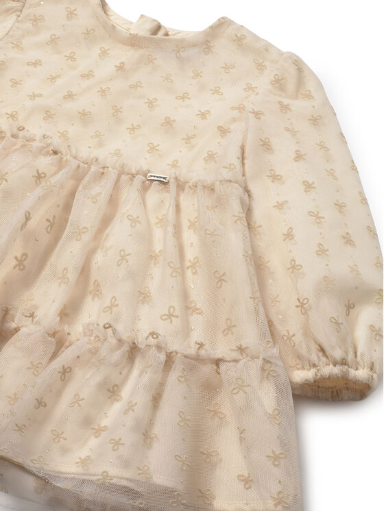 Mayoral Mayoral Eleganta kleita 2907 Bēšs Regular Fit
