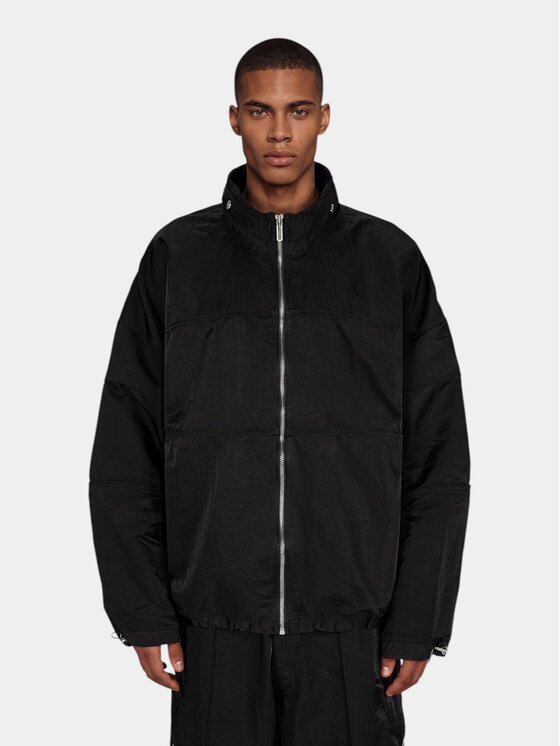 MADE BY SOCIETY MADE BY SOCIETY Kurtka anorak Hanorac STRUCTURE - H17743 Czarny Basic Fit