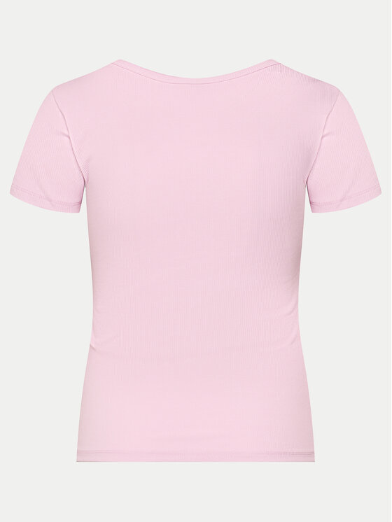 Hunkemöller Hunkemöller Pyjama-T-Shirt Gathering 205129 Rosa Regular Fit