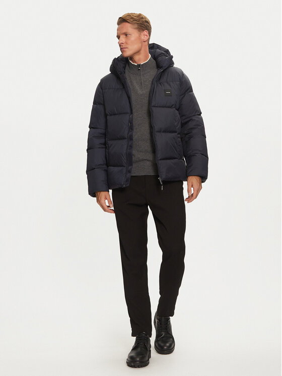 Calvin Klein Calvin Klein Žieminė striukė K10K113476 Tamsiai mėlyna Regular Fit