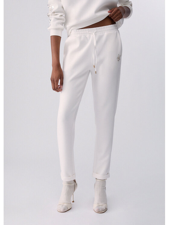 Liu Jo Liu Jo Pantaloni di tessuto TF6284J395810701 Bianco Regular Fit
