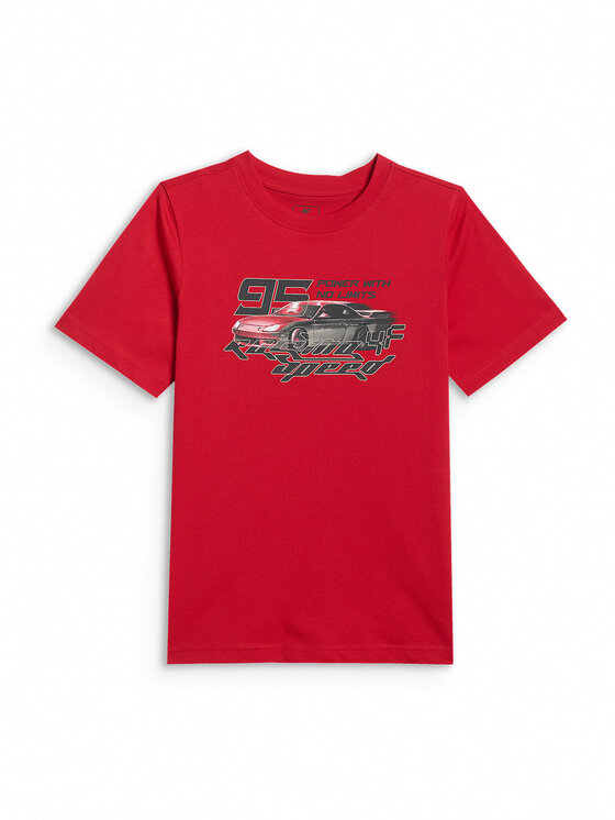 4F 4F T-Shirt ESPORTS RACING Czerwony Regular Fit