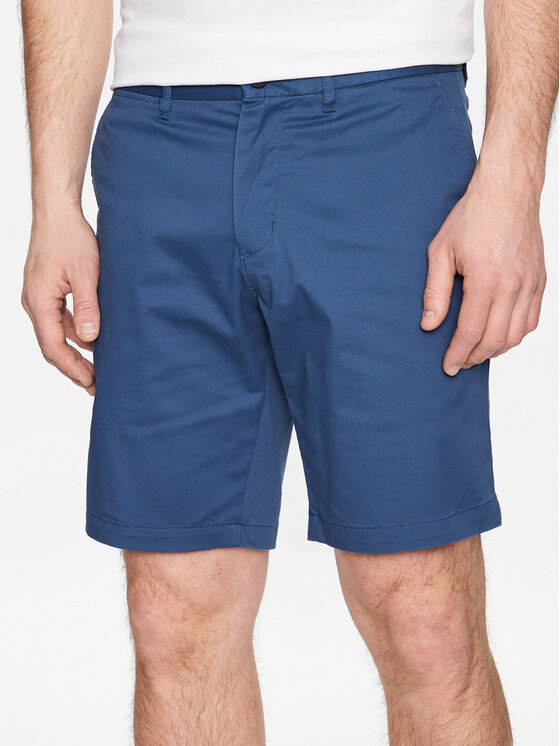 Tommy Hilfiger Bavlnené šortky Brooklyn MW0MW23563 Tmavomodrá Regular Fit