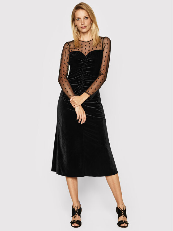 Nissa Nissa Φόρεμα βραδινό RS11739 Μαύρο Slim Fit