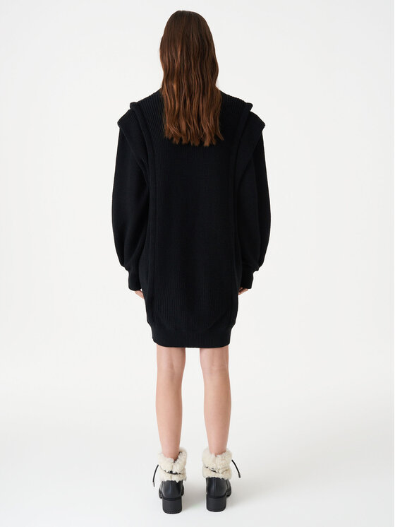 IRO IRO Плетена рокля Lorely AR641 Черен Relaxed Fit