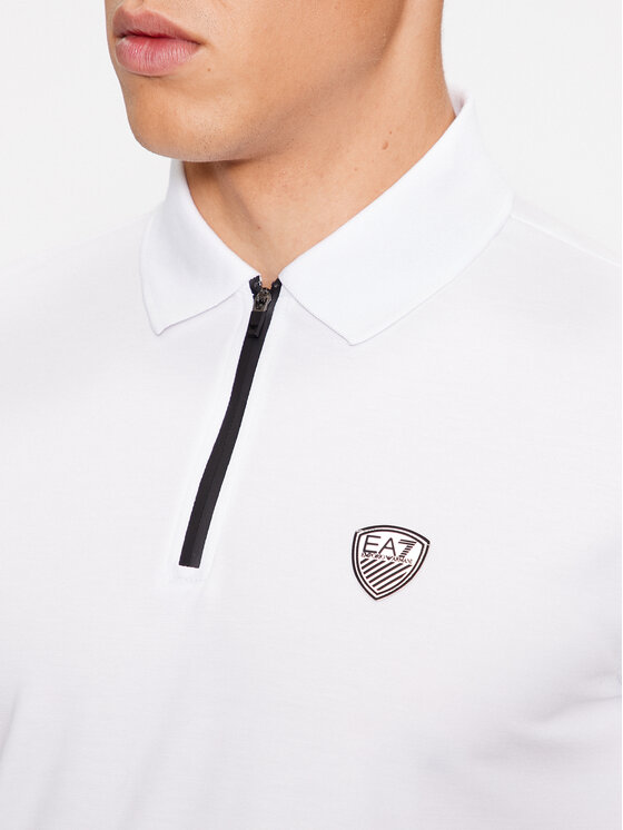 EA7 Emporio Armani EA7 Emporio Armani Polokošile 8NPF13 PJRGZ 1100 Bílá Regular Fit