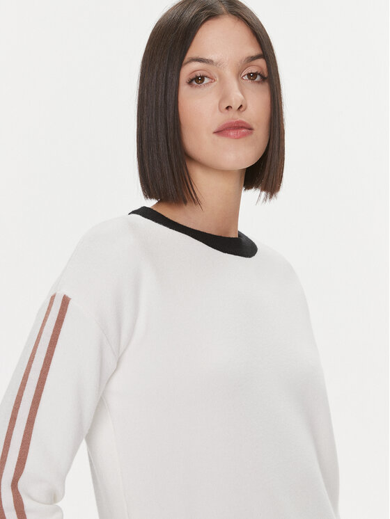 Liu Jo Sport Liu Jo Sport Svetr TF3216 MA63M Écru Relaxed Fit