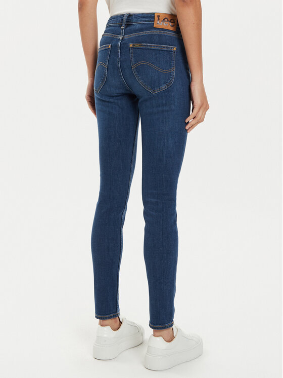 Lee Lee Jeansy Scarlett 112354412 Niebieski Skinny Fit
