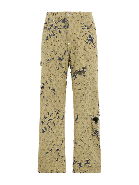 PHILIPP PLEIN PHILIPP PLEIN Jeansy 28997 Beżowy Loose Fit