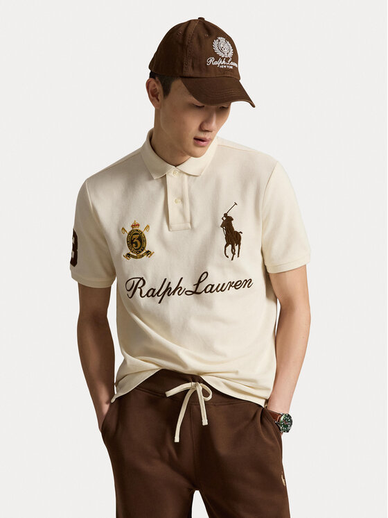 Polo Ralph Lauren Tricou polo 710B20009001 Crem Regular Fit