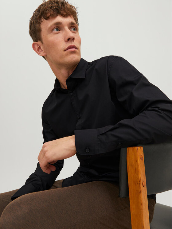 Jack & Jones Jack & Jones Srajca 12187222 Črna Slim Fit
