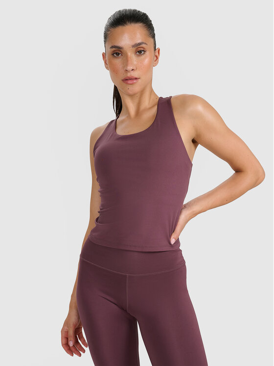 4F 4F Tank top MULTI ACTIVE Brązowy Slim Fit