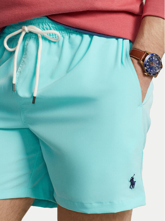 Polo Ralph Lauren Polo Ralph Lauren Plavecké šortky 710907255004 Tyrkysová Regular Fit