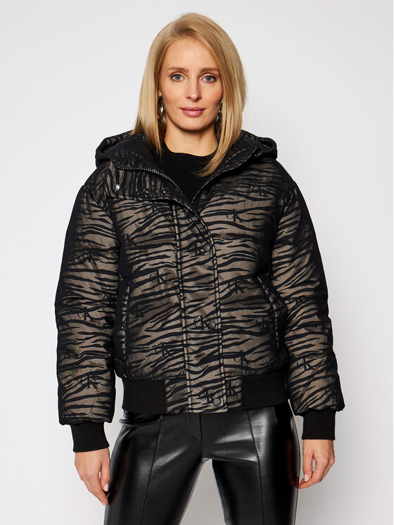 Calvin Klein Jeans Giubbotto piumino Zebra J20J214853 Nero Regular Fit •  Modivo.it