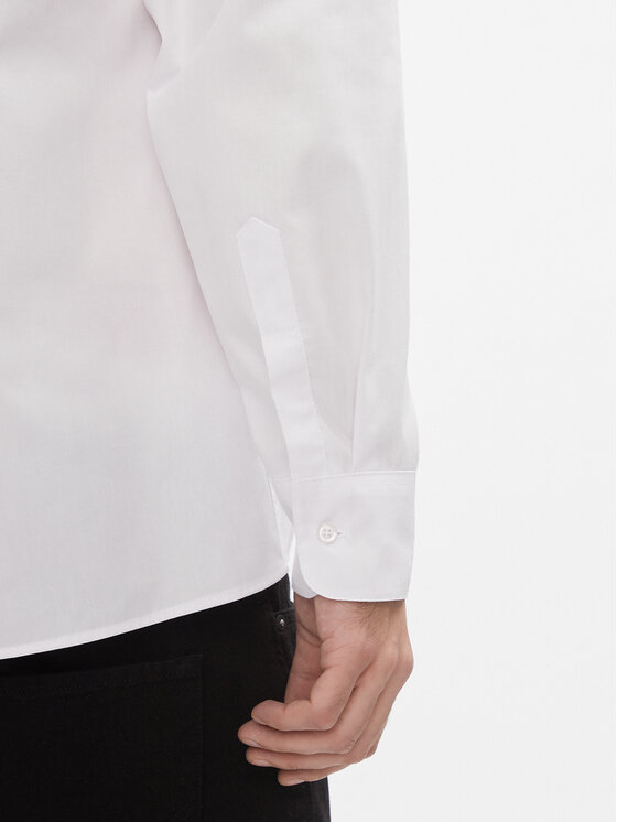 2005 2005 Camicia Glittered Bianco Relaxed Fit