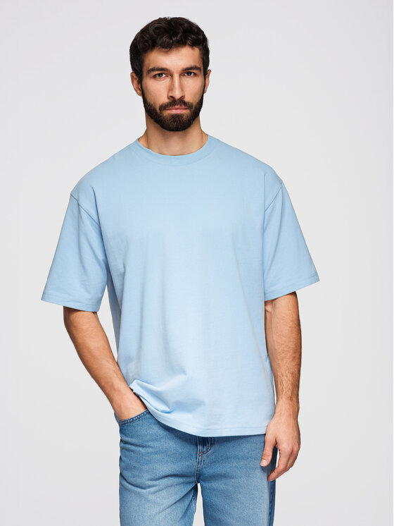 Ombre Ombre Komplet t-shirtów OM-TSBC-0291 Kolorowy Loose Fit