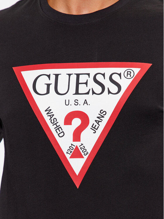 Guess Guess Longsleeve M2YI31 I3Z14 Czarny Regular Fit