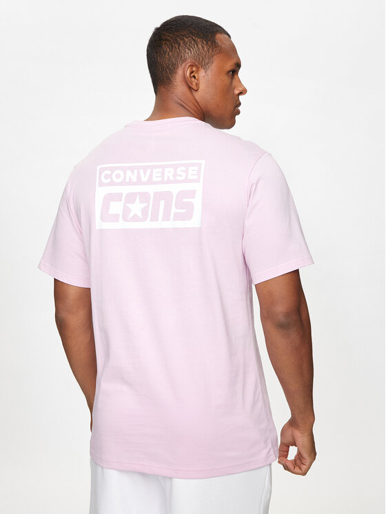 Converse Converse Marškinėliai M Cons Tee 10021134-A26 Violetinė Regular Fit