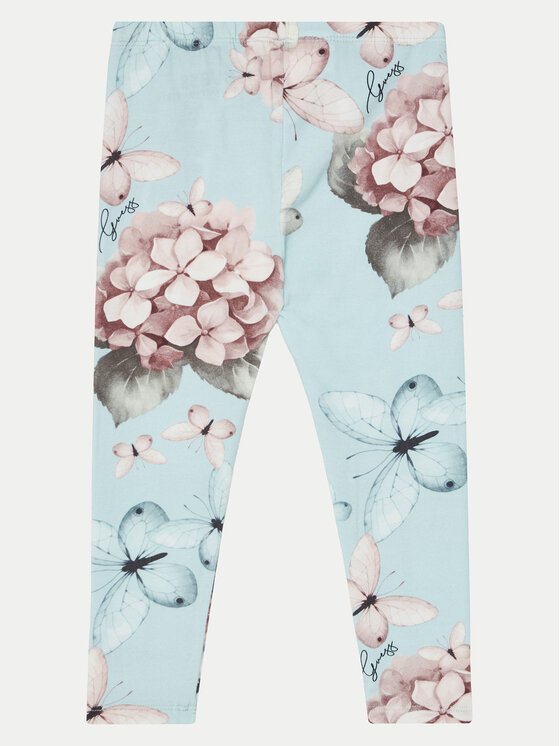 Guess Guess Komplet bluzka i legginsy K5RG05 KAN04 Różowy Regular Fit