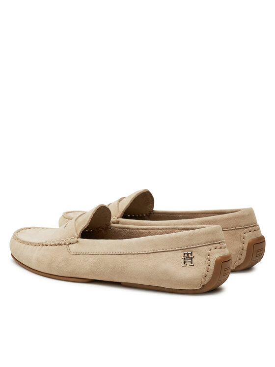 Tommy Hilfiger Tommy Hilfiger Mokassins Th Suede Driver Loafer FW0FW08563 Beige