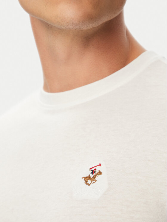 Beverly Hills Polo Club Beverly Hills Polo Club T-särk P-SS26M-TS450030WHT Valge Regular Fit
