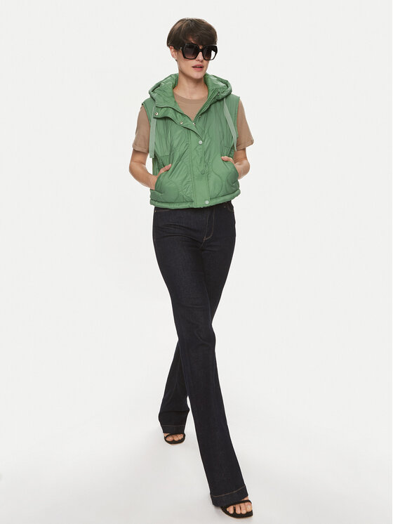 ONLY ONLY Bezrękawnik Valentina 15315383 Zielony Regular Fit