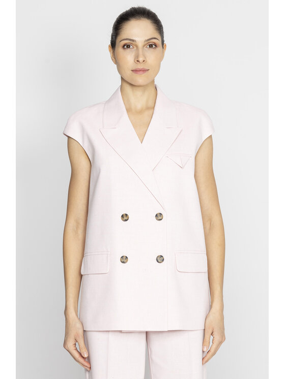 Deni Cler Milano Deni Cler Milano Marynarka T-DC-6019-E2-40-31-1 Różowy Regular Fit