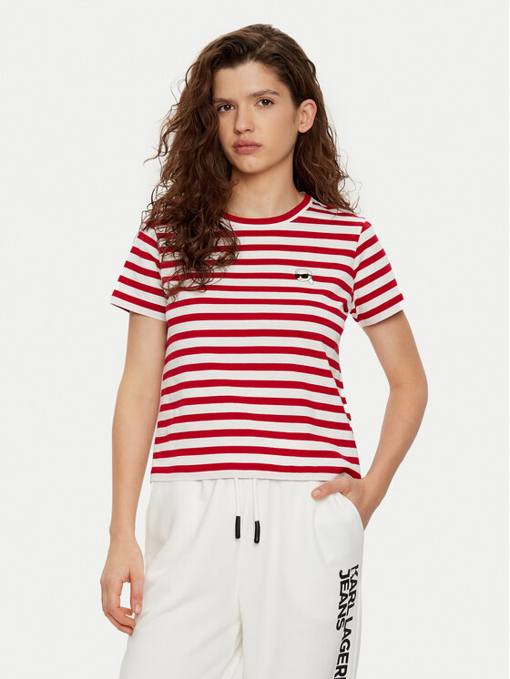 KARL LAGERFELD KARL LAGERFELD T-Shirt A1W17099 Červená Regular Fit