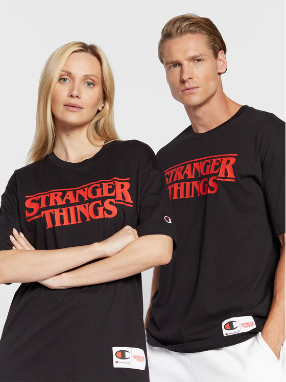 Champion Champion Тишърт STRANGER THINGS Unisex 217791 Черен Custom Fit