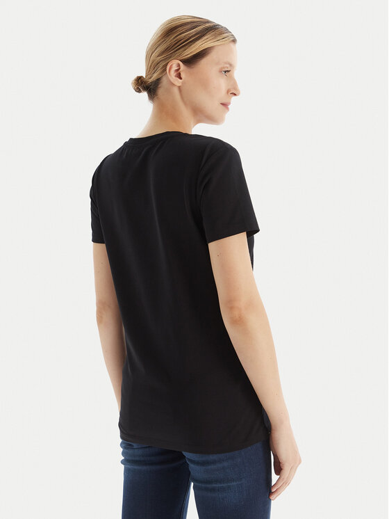 Fracomina Fracomina T-Shirt FP25WT3004J40108 Schwarz Regular Fit