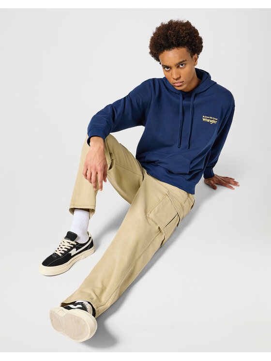 Wrangler Wrangler Spodnie materiałowe CASEY JONES CARGO Beżowy Regular Fit