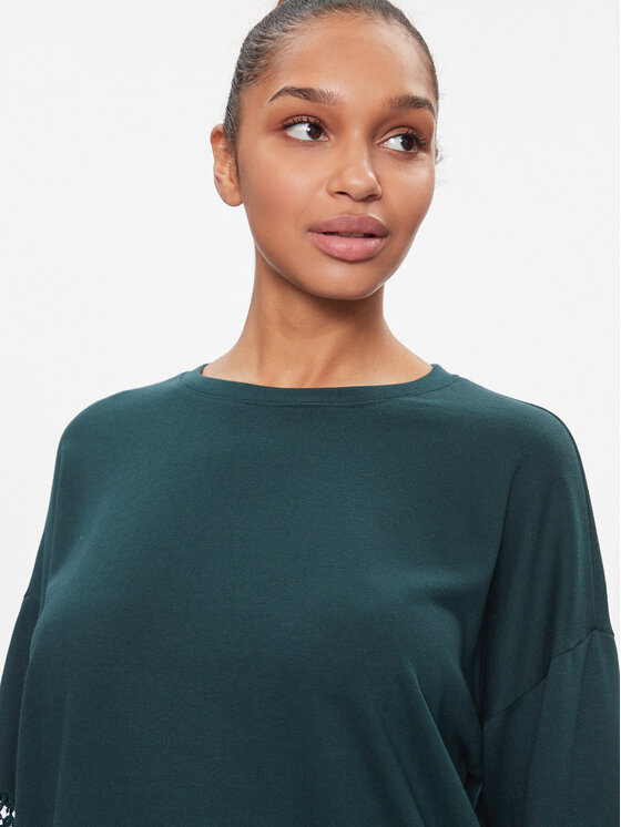 Vila Vila Majica dugih rukava 14089888 Zelena Relaxed Fit