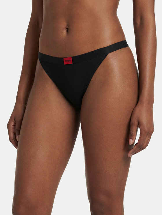 HUGO Chilot tanga 50557160 Negru
