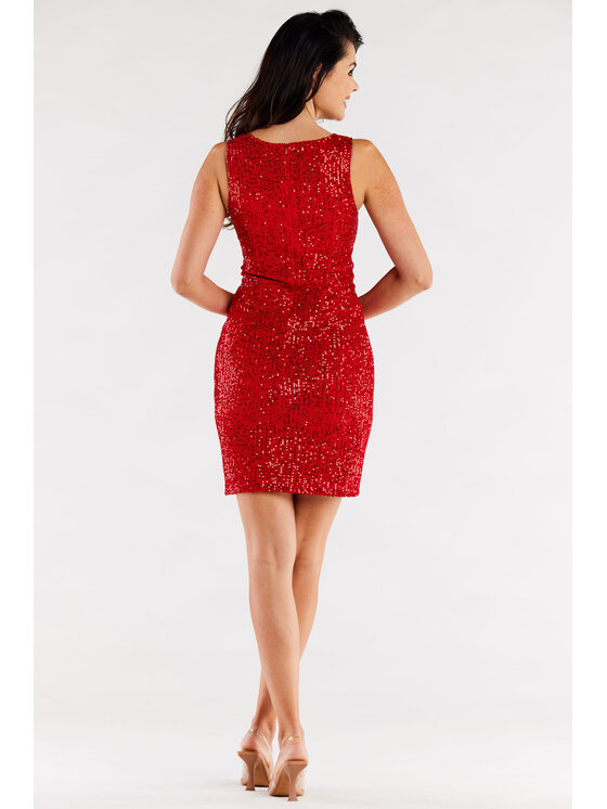 Awama Awama Abito da sera A484 Rosso Basic Fit