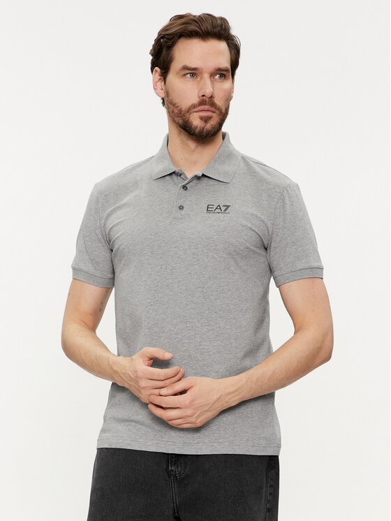 EA7 Emporio Armani Polo 3DPF16 PJ03Z 3905 Pelēks Regular Fit