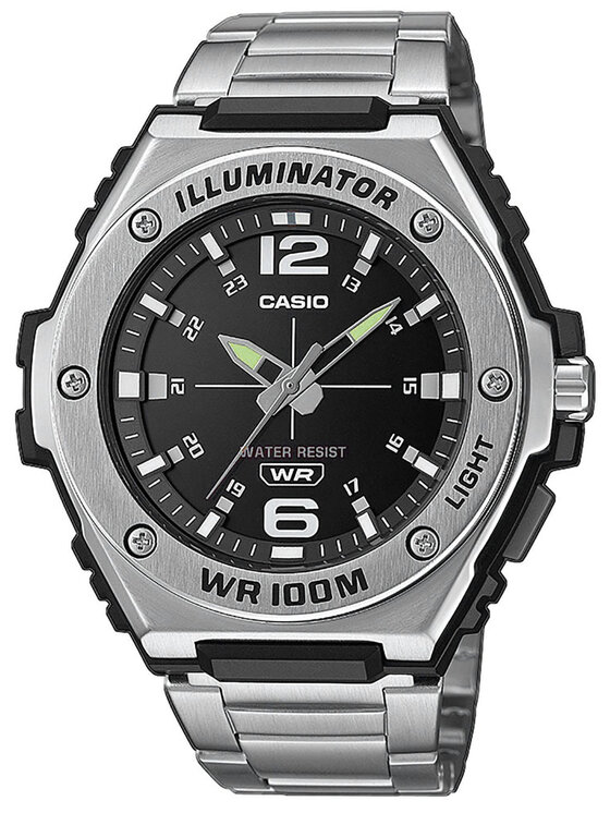 Casio Casio Zegarek MWA-100HD-1AVEF Srebrny
