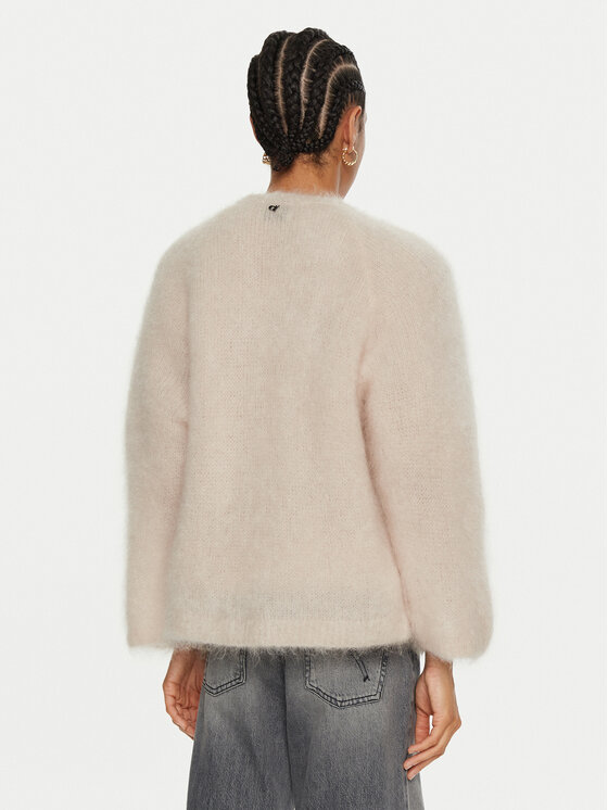 Dixie Dixie Kardigan M277K004A Écru Relaxed Fit