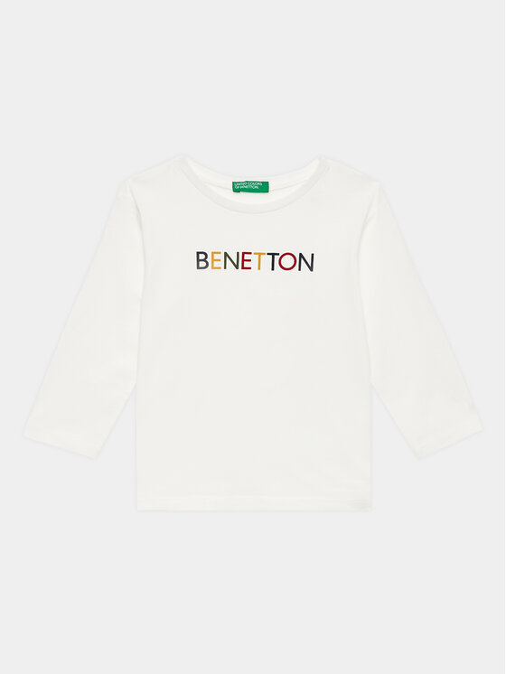 United Colors Of Benetton Bluză 3I1XG10A8 Alb Regular Fit