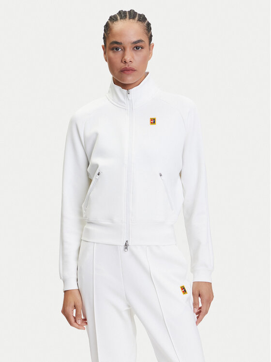 Nike Nike Bluză Court Heritage Full Zip CV4701 Alb Regular Fit