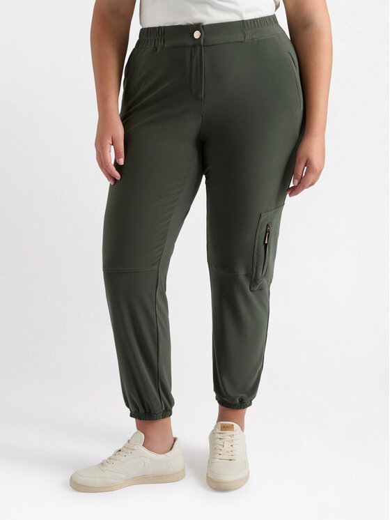 Fiorella Rubino Fiorella Rubino Pantaloni di tessuto P153L002136N035 Verde Regular Fit