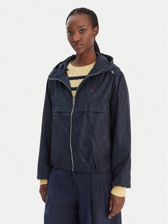 Tommy Hilfiger Tommy Hilfiger Bunda pro přechodné období WW0WW48001 Tmavomodrá Regular Fit