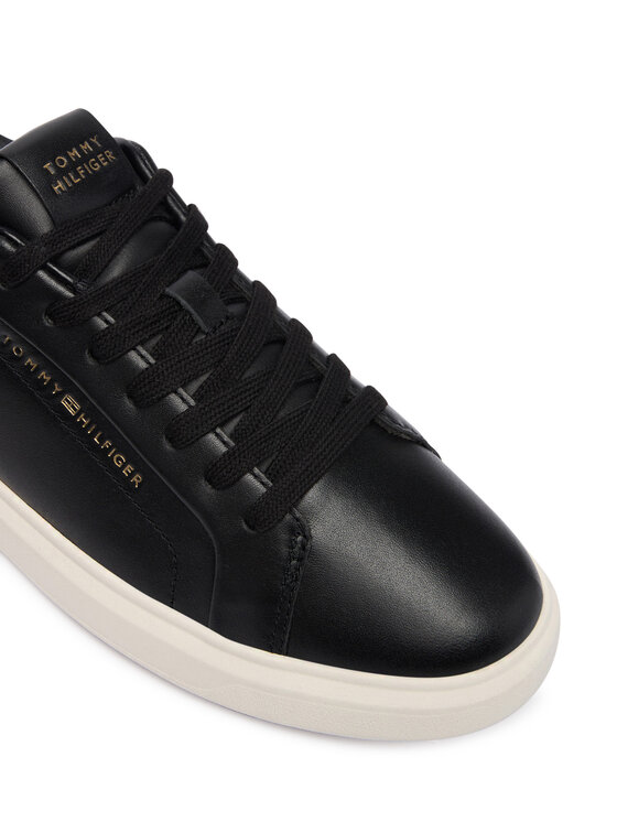 Tommy Hilfiger Tommy Hilfiger Снікерcи Icon Court Light Weight Shinny FW0FW08949 Чорний