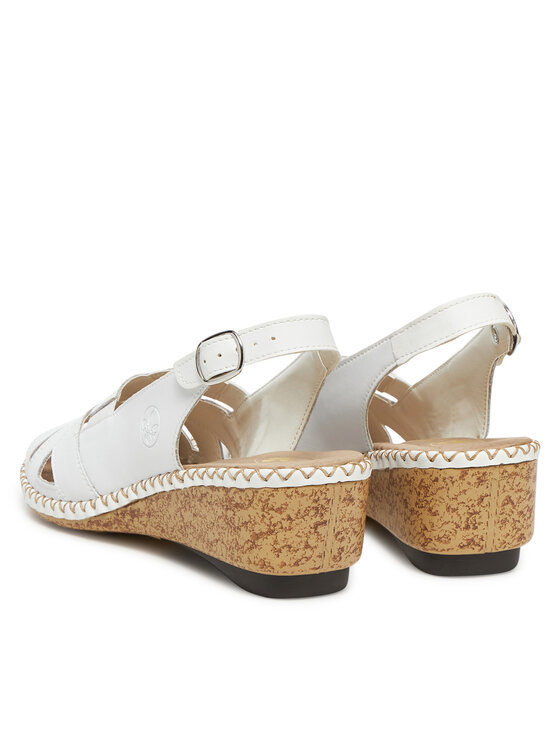 Rieker Rieker Sandali 66189-80 Bela