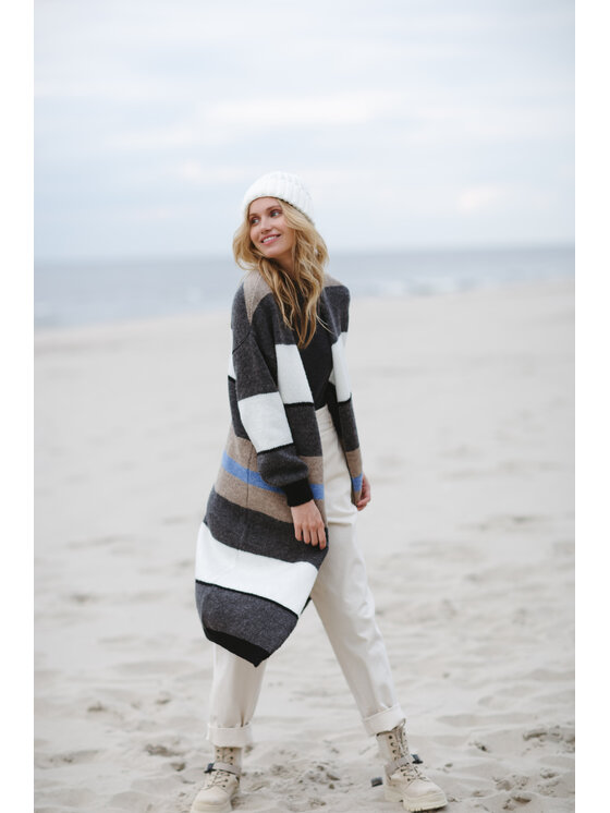 BeWear BeWear Kardigán bk055 Biela Baggy Fit