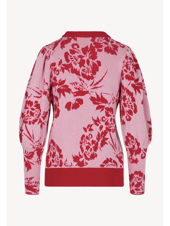 BIZUU BIZUU Sweter FLORIA Różowy Standard Fit