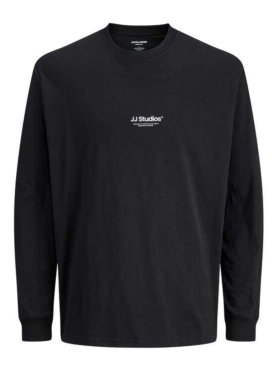 Jack&Jones Jack&Jones Majica dugih rukava Soho 12278788 Crna Relaxed Fit